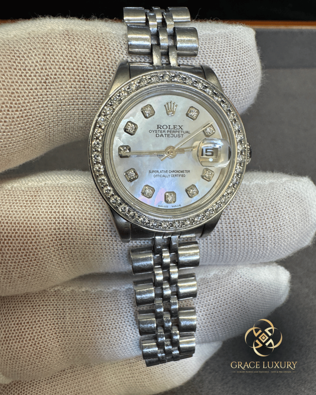 Rolex Datejust 26mm 79160 Mother of Pearl Diamond – Year 2000 Stainless steel