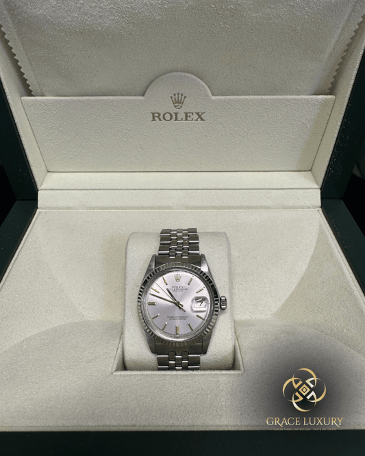 Rolex Datejust 1601 36mm Silver Dial Gold Index – 1969 Vintage Two-Tone Classic