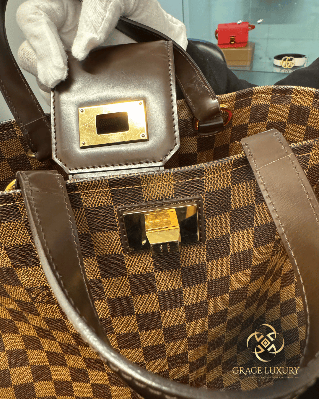 Louis Vuitton Cabas Rosebery Damier Ebene