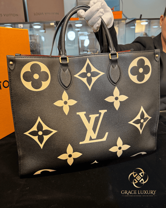 Louis Vuitton OnTheGo Tote Bicolor Monogram Giant GM